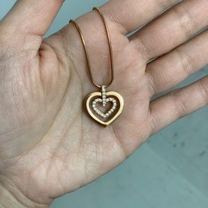 ✨ Swarovski Rose Gold Necklace